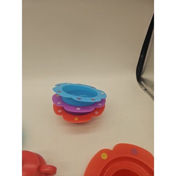 Little Tikes Kitchen Pretend Play Dishes Huge Lot Silverware Cups Teapots - Picture 5 of 9